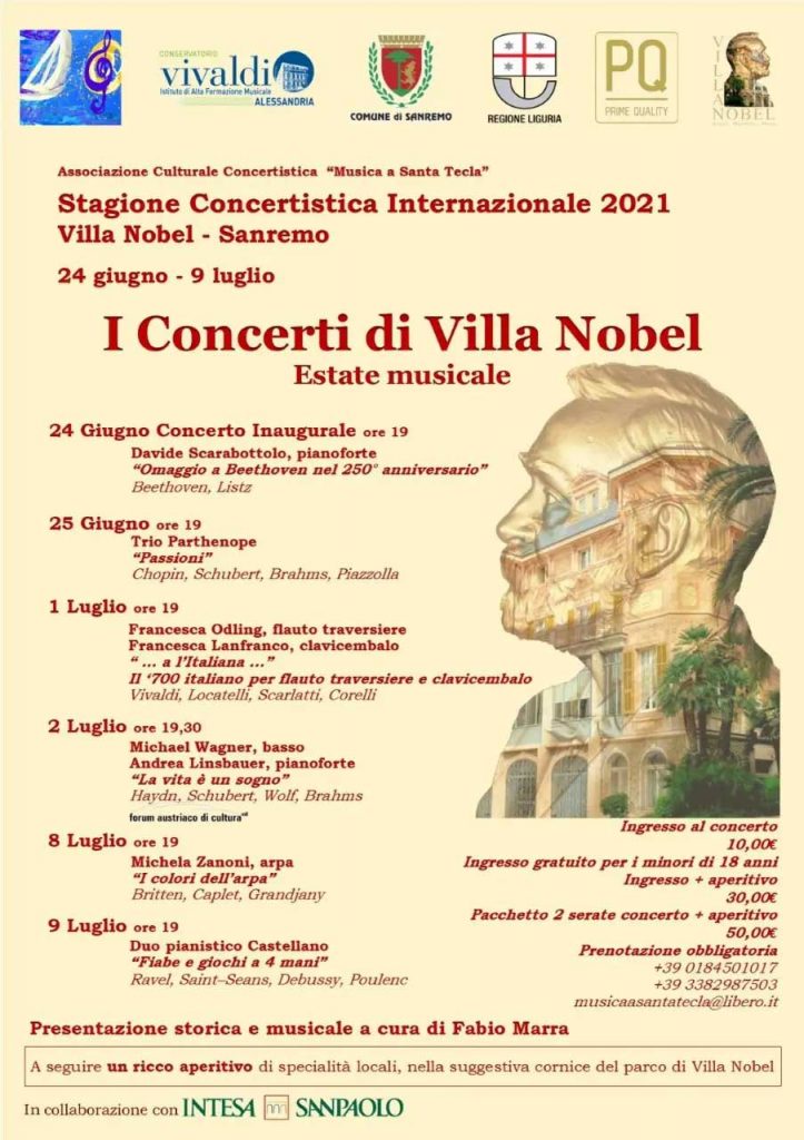 Concerti a Villa Nobel (luglio 2021)