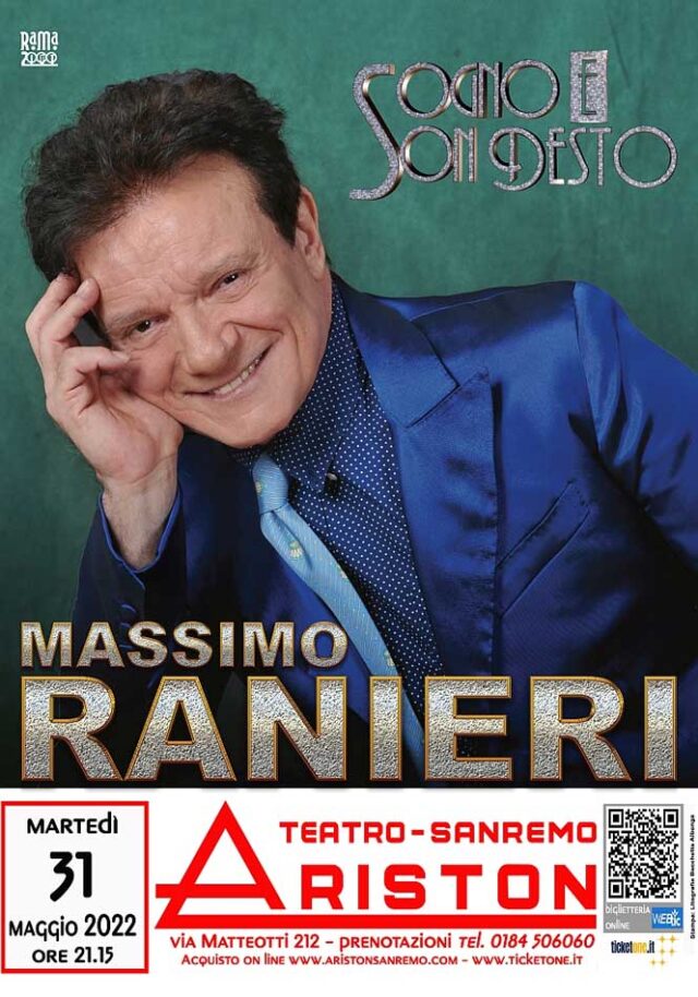 Massimo Ranieri teatro Ariston Locandina